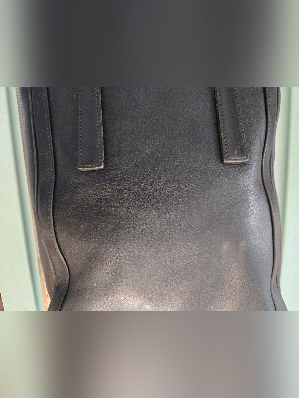 Vintage Coach Black Leather Bonnie Legacy Slim Tote Bag #9422 - Picture 9 of 16